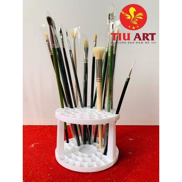 Khay cắm Cọ Vẽ Tranh 49 ô gấp gọn tiện lợi