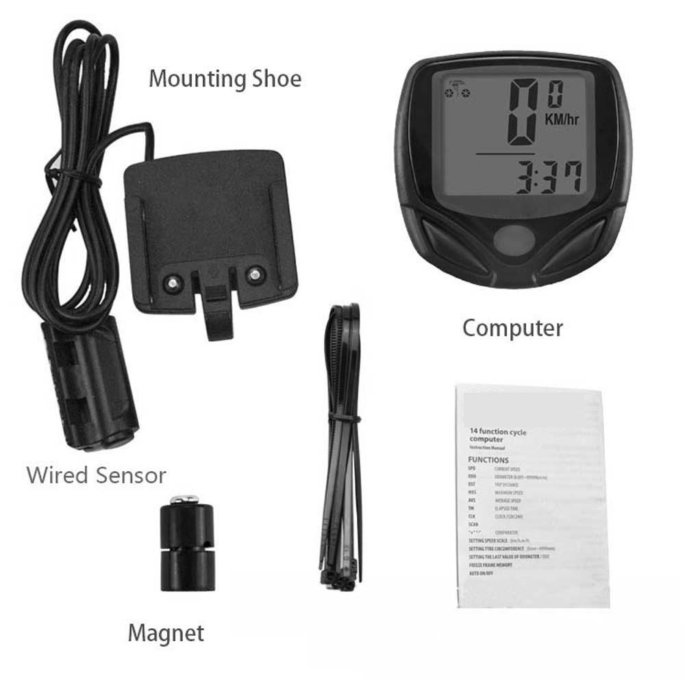 LANFY Đồng Hồ Đo Tốc Độ Chống Thấm Nước Cho Xe Đạp