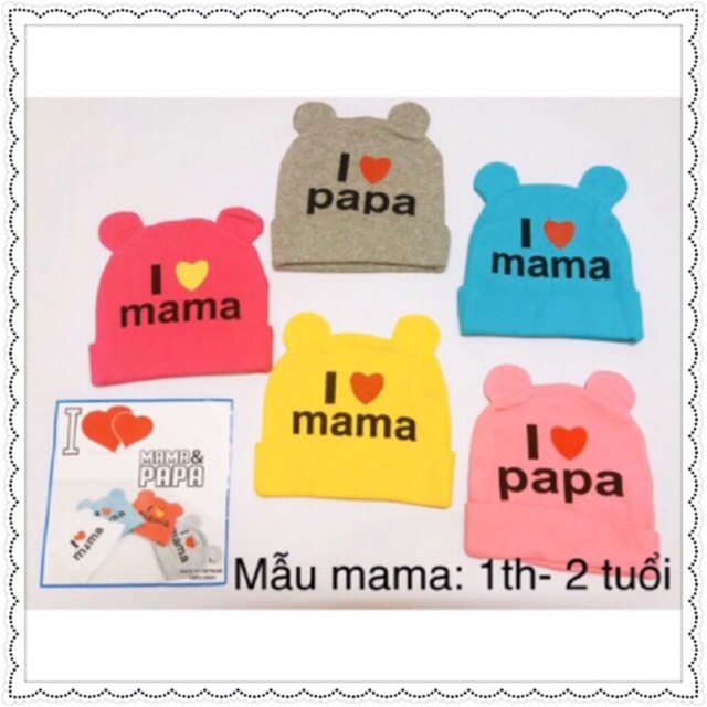 [CÓ CLIP/CHẤT ĐẸP] MŨ MAMA 100% COTTON CHO BÉ 3TH - 4TUỔI