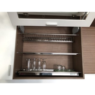 Kệ Úp Chén Dĩa 3 Tầng ROMATEK Cho Tủ Bếp Trên Inox SS304