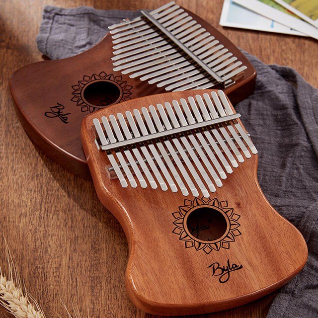 Đàn kalimba 17 phím gỗ nguyên khối Mahagony GECKO000052