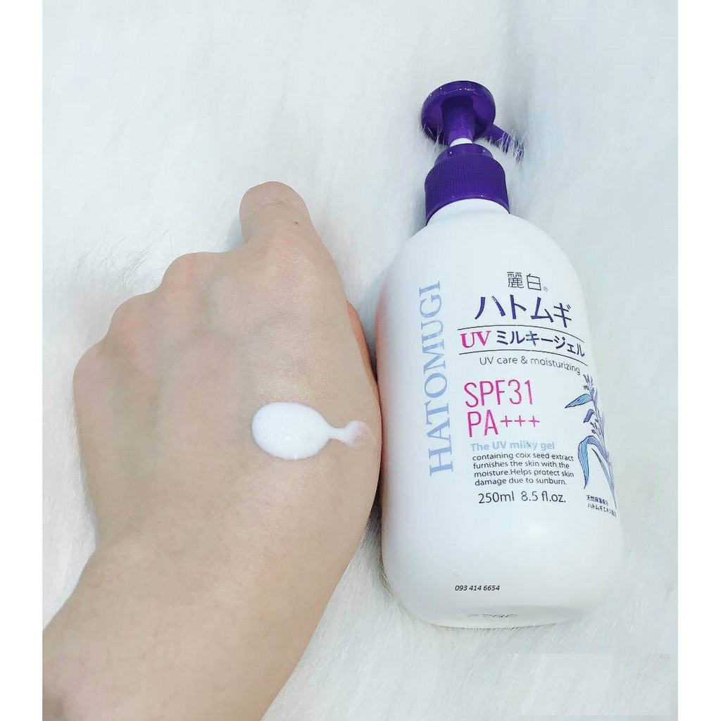 COMBOO 2 CHAI Sữa Dưỡng Nhật Bản Dưỡng Ngày Chống Nắng Hatomugi SPF31 PA+++