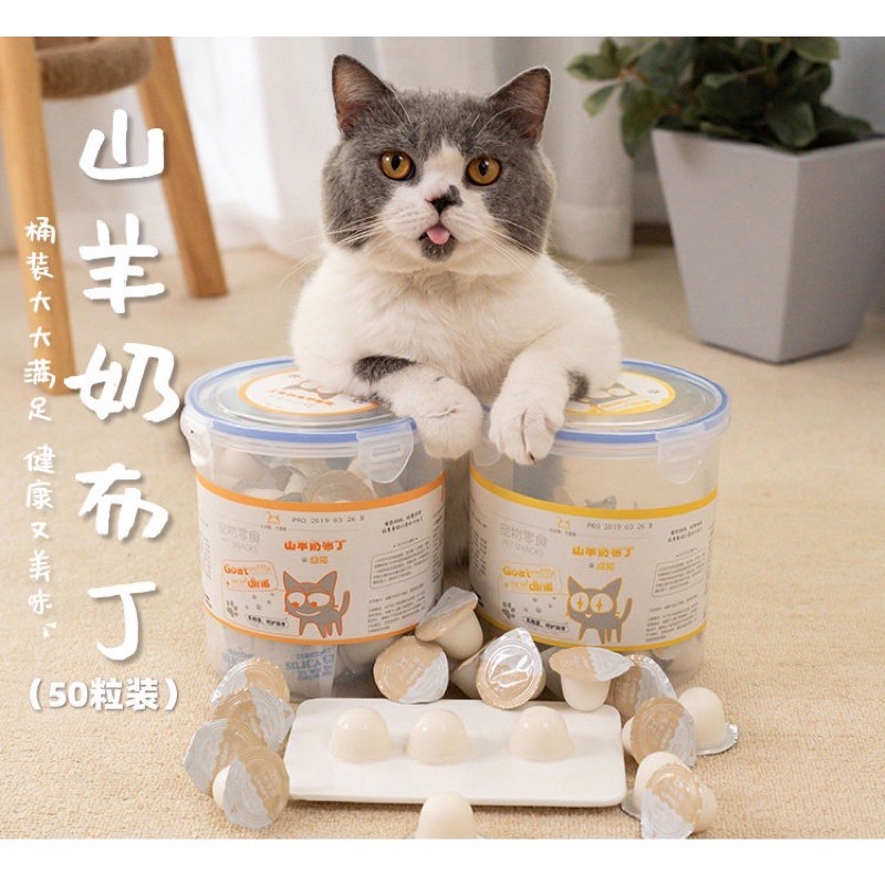 Pudding sữa dê cho thú cưng (chó, mèo, hamster)