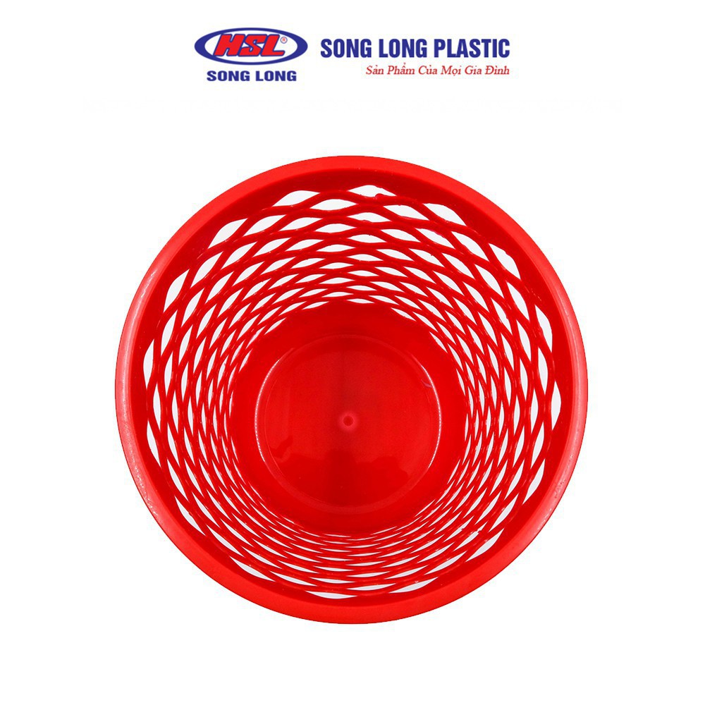 Giỏ đựng rác nhựa tròn size nhỏ Song Long Plastic đa năng tiện dụng - 2409