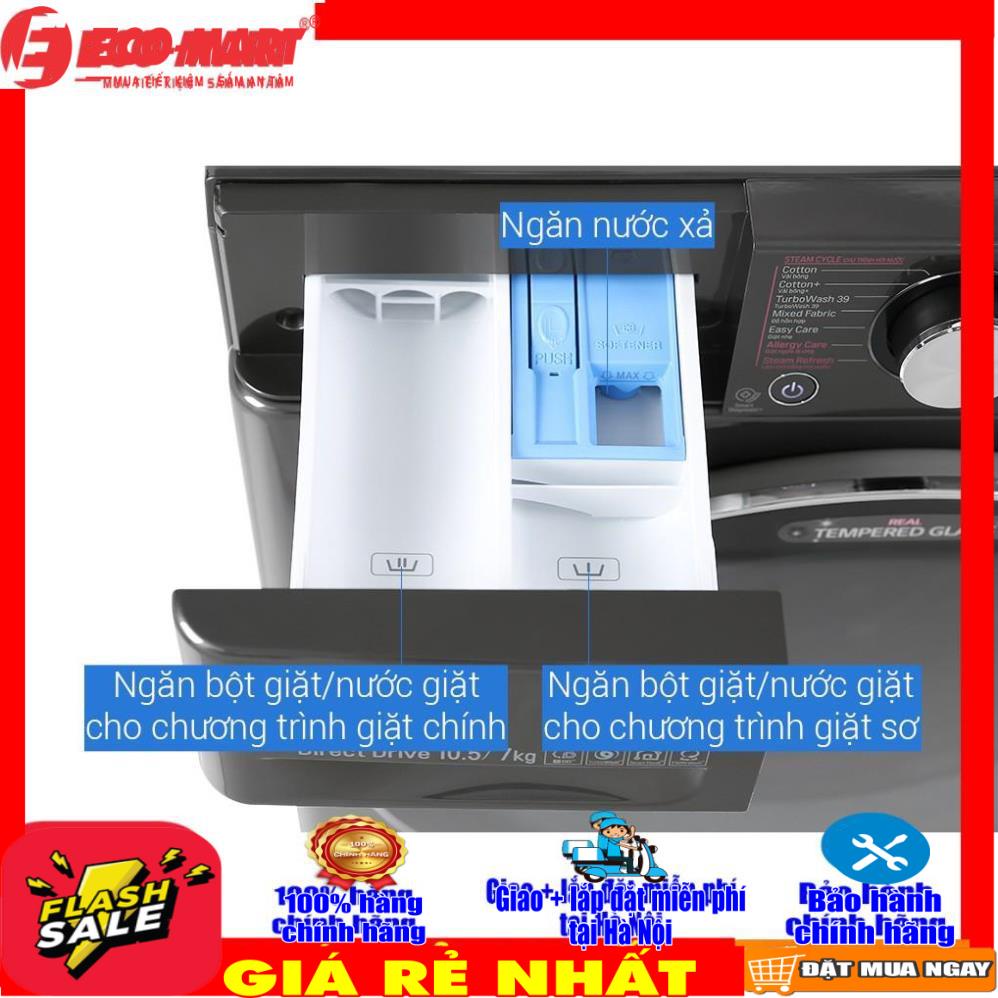 FV1450H2B Máy giặt LG lồng ngang FV1450H2B 10.5 kg giặt , 7 kg sấy