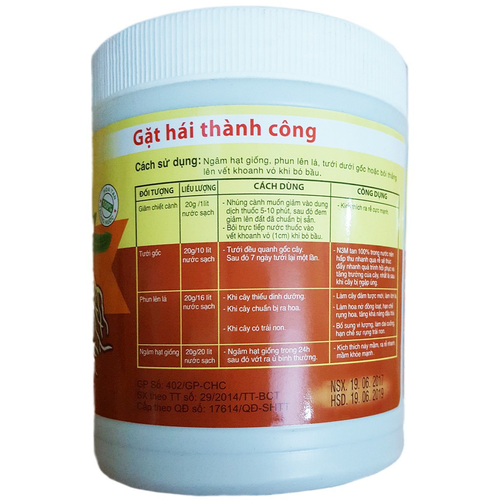 Phân bón siêu ra rễ cực mạnh N3M 500g