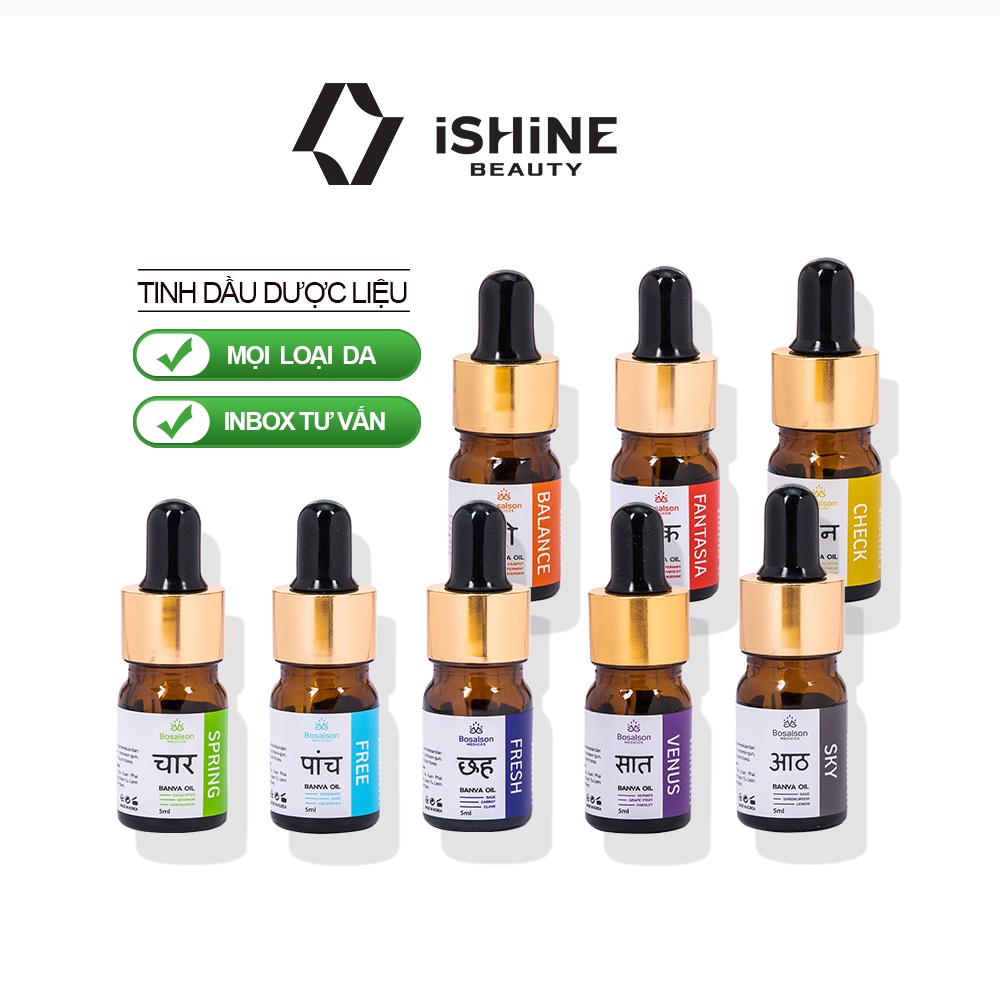 Tinh Dầu Dược Liệu BOSALSON Chăm Sóc Cơ Thể Chính Hãng 5ml