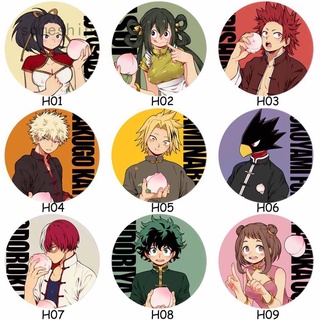Bộ 3 Huy Hiệu Cài Áo Họa Tiết Hoạt Hình My Hero Academia Dễ Thương