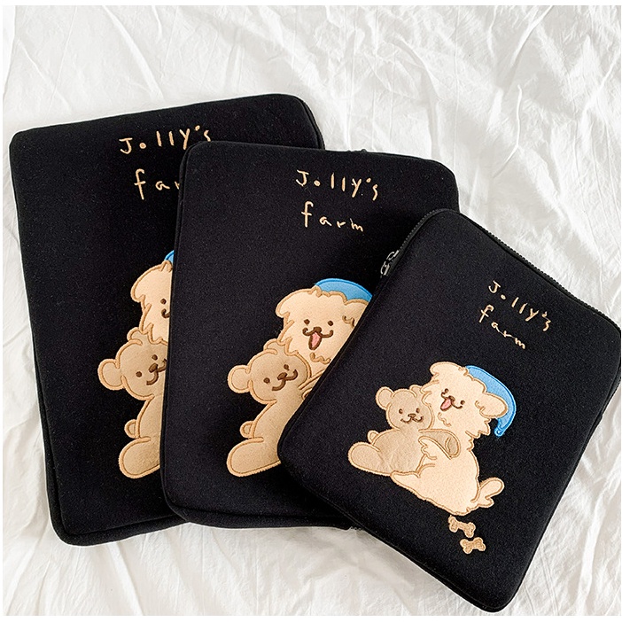 Túi đựng laptop máy tính bảng 11/13/15 inch họa tiết hoạt hình phong cách Hàn Quốc