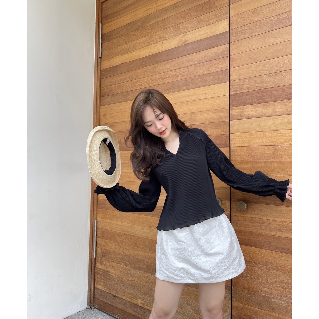 [Mã FAMARAL2 giảm 10K đơn 50K] Selena blouse - Áo sơ mi dập ly