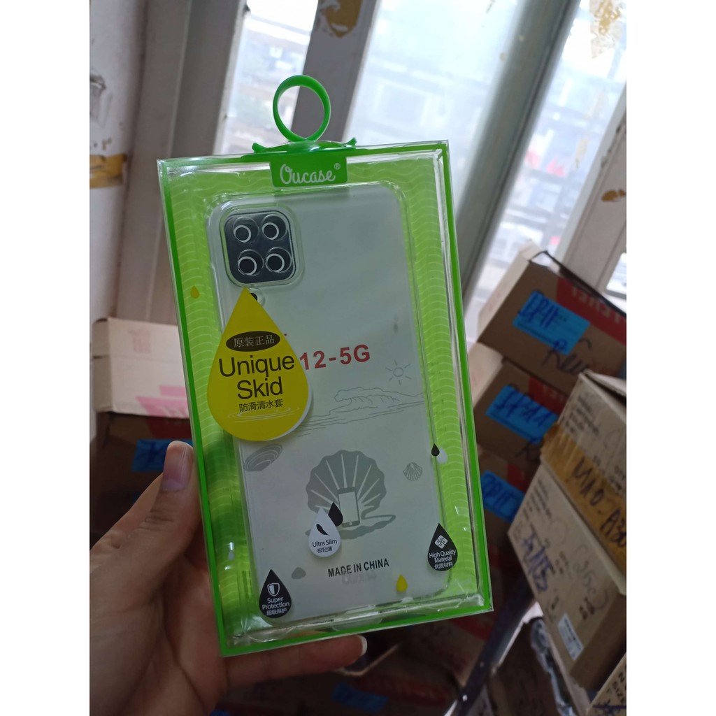 Ốp lưng dẻo Ou Case cho Galaxy A02S, A12 ( Trong suốt) chính hãng