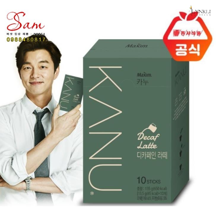 [MAXIM] CÀ PHÊ KANU DECAF LATTE (10 STICK) - [맥심 카누] 카누 디카페인 라떼 10T