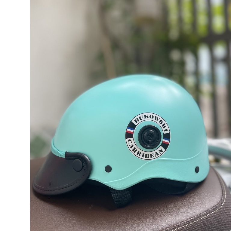 NÓN BẢO HIỂM 1/2 ĐẦU TEM TRÒN CÓ LỖ THÔNG GIÓ