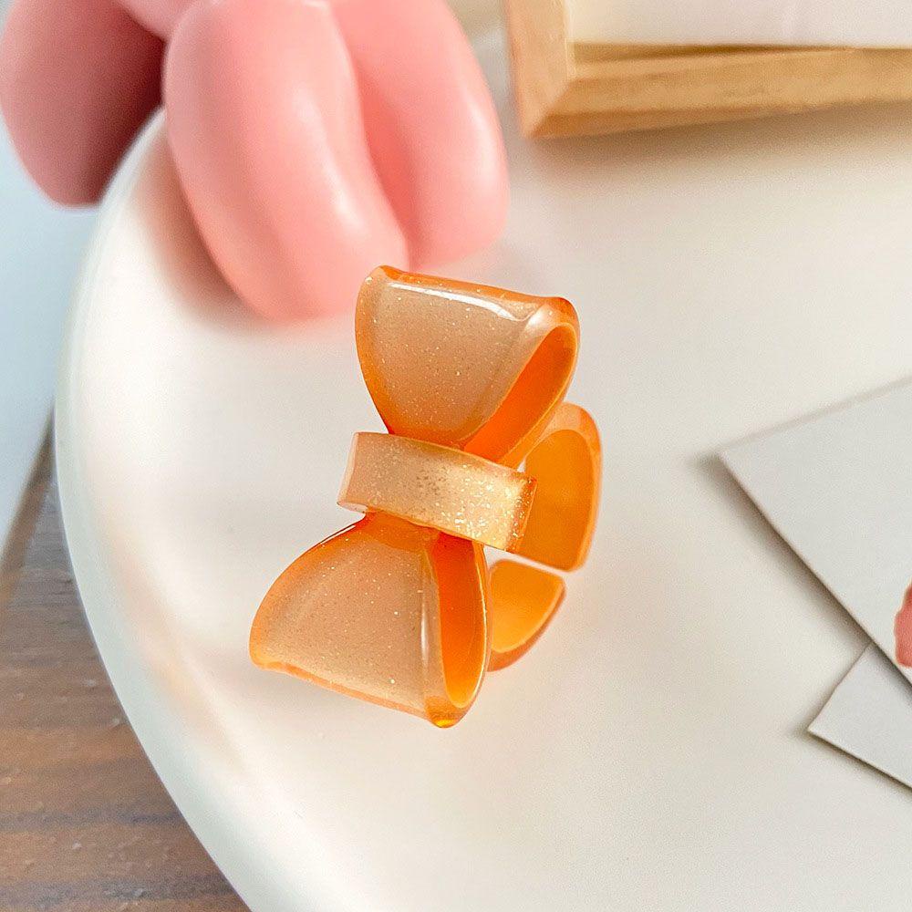 Nhẫn Hở Hình Nơ Bằng Nhựa Resin Sáng Tạo Cho Nữ
