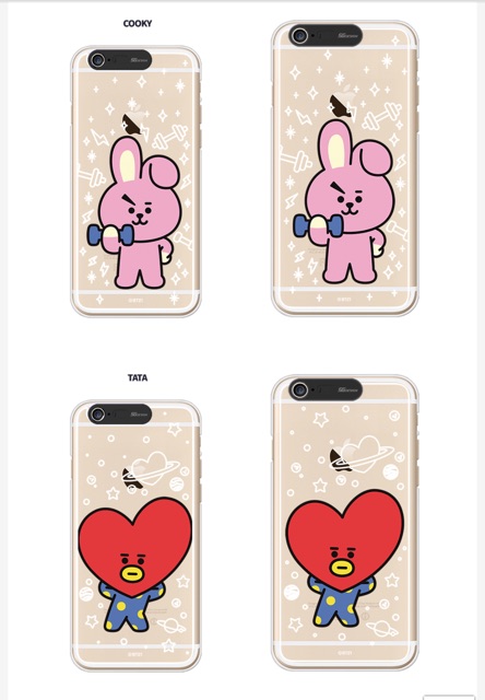 BT21 - Ốp điện thoại phát sáng cho điện thoại iphone 6/6s Plus