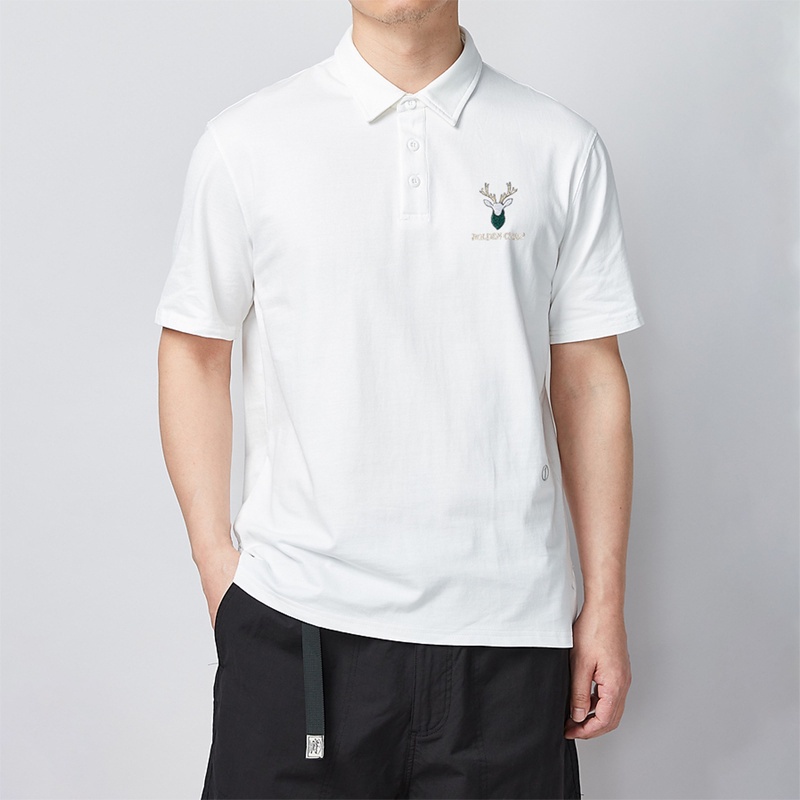 Áo polo,Áo thun nam cổ bẻ ngắn tay THÊU ĐẦU HƯƠU vải cá sấu siêu đẹp full size KO Fashion
