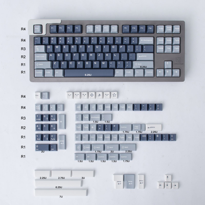 Bộ 174 Nút Bàn Phím Họa Tiết Cá Tính Cho Bàn Phím Cơ