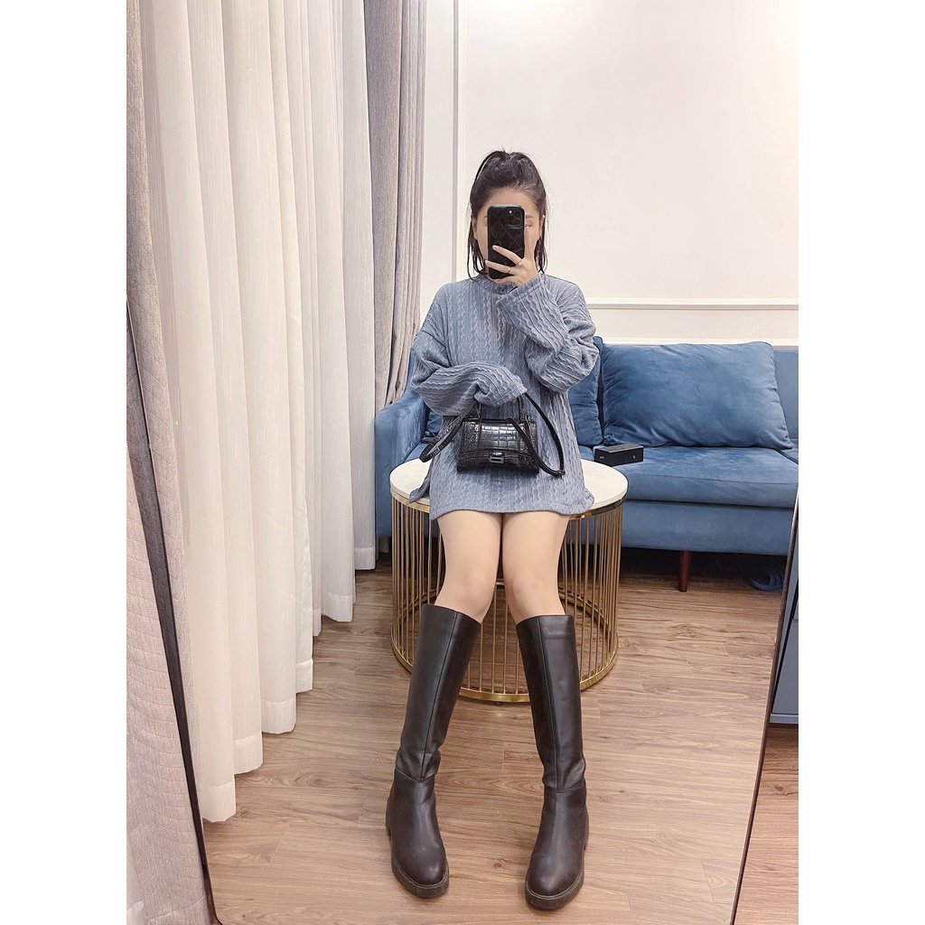 AN970- Aó Len Thừng Cổ Cao 5 Màu | BigBuy360 - bigbuy360.vn