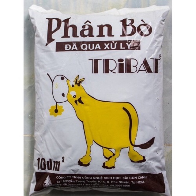 Phân Bò Đã Qua Xử Lý Tribat dinh dưỡng tự nhiên cho cây trồng