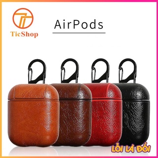ỐP DA & PU HỘP ĐỰNG TAI NGHE AIRPODS 2 VÀ 1 MẪU DA TRƠN SANG TRỌNG