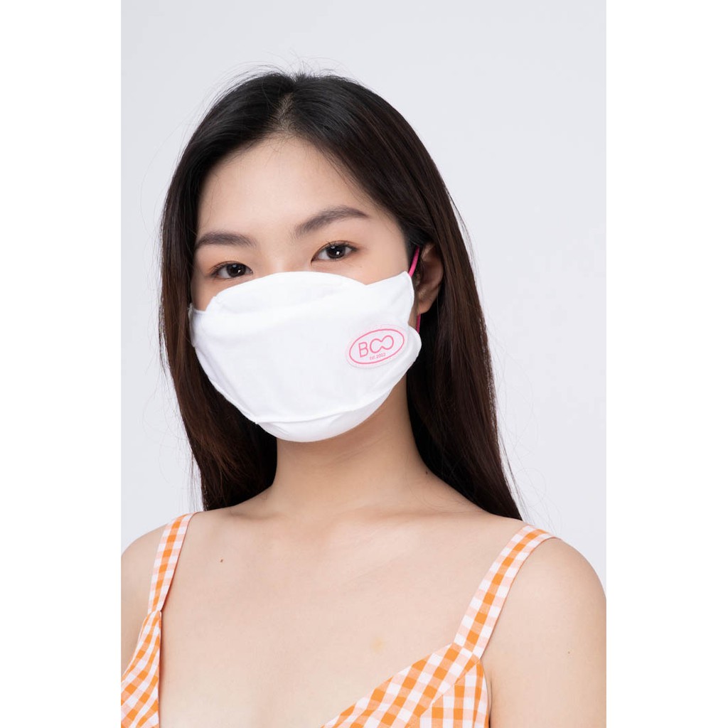 Combo 3 Chiếc Khẩu Trang Vải Kháng Khuẩn Nam Nữ Unisex BOO Dây Đeo Điều Chỉnh Đính Logo