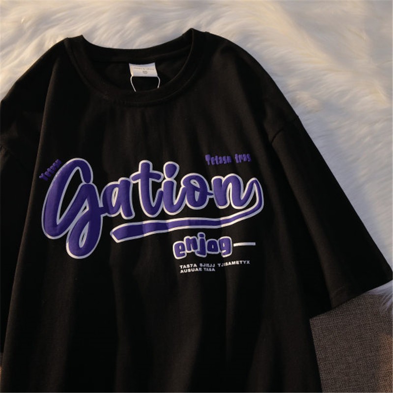 ÁO THUN  GATION SKU06,FROM RỘNG TAY LỠ ,CHẤT LIÊU DÀY DẶN KHÔNG XÙ LÔNG | BigBuy360 - bigbuy360.vn