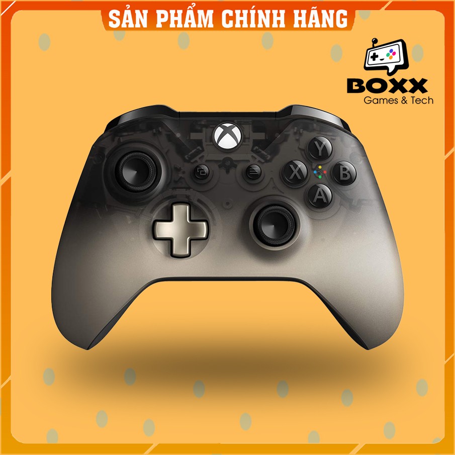 Tay cầm xbox one s chính hãng màu Phantom Black, tay cầm chơi game xbox tặng kèm cáp