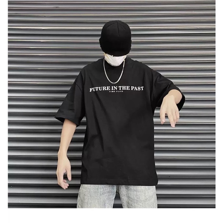 Áo thun phông PINK tay lỡ form rộng FUTURE IN THE PAST Unisex