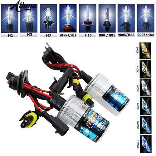 2 Bóng Đèn Xenon Hid H1 H3 H7 H8 / H9 / H11 9005 / Hb3 9006 / Hb4 880 / 881 55W Cho Xe Hơi