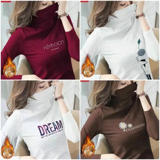 Áo thun giữ nhiệt lót nỉ cổ lọ dài tay quảng châu cao cấp