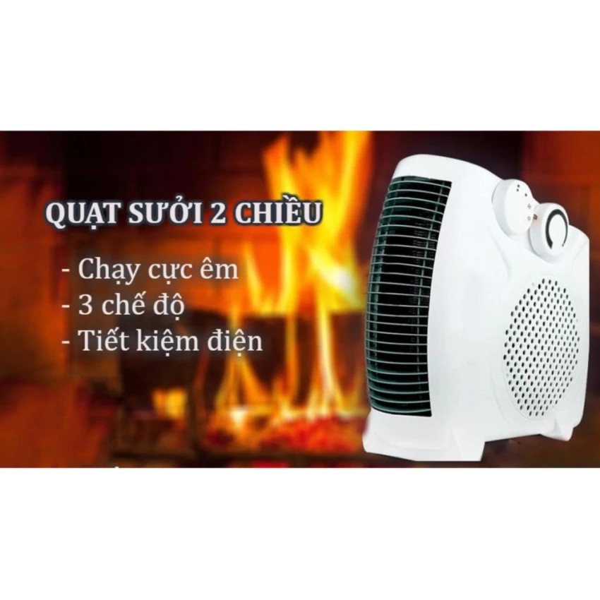 [ Hỗ Trợ Vận Chuyển ]  Quạt sưởi 2 chiều nóng-mát đa năng