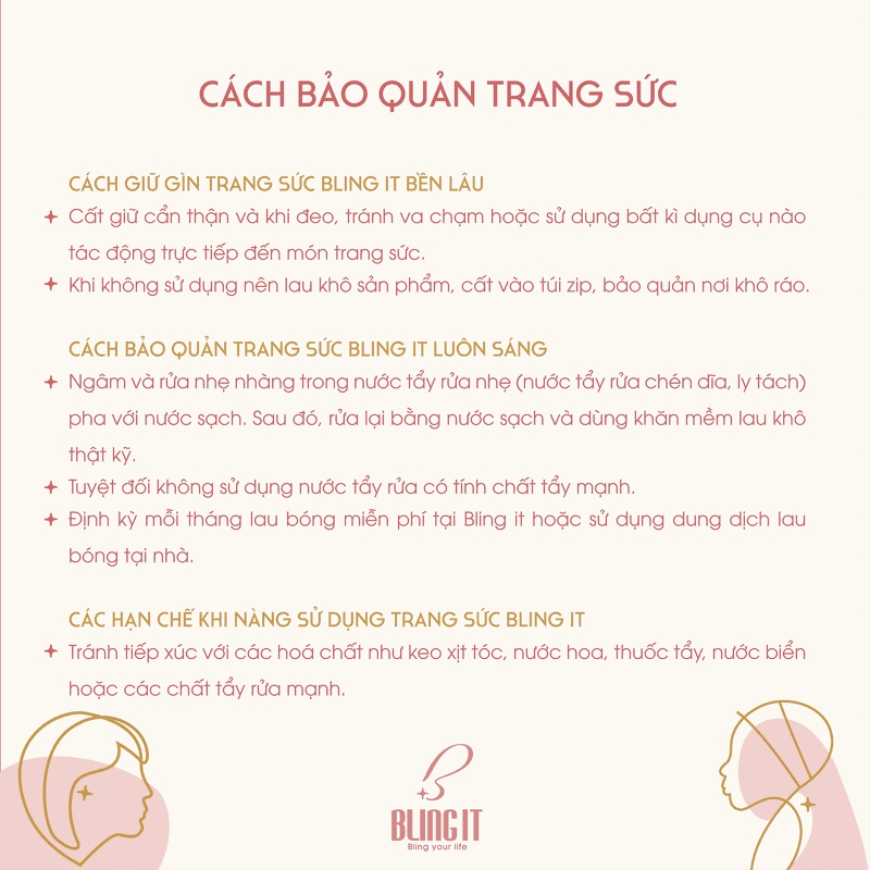 Mặt vòng cổ bạc 925 BLING IT kiểu dáng đơn giản hình tròn BIMVC003