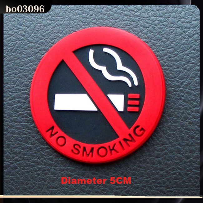 Hình Dán Trang Trí Xe Hơi In Chữ No Smoking
