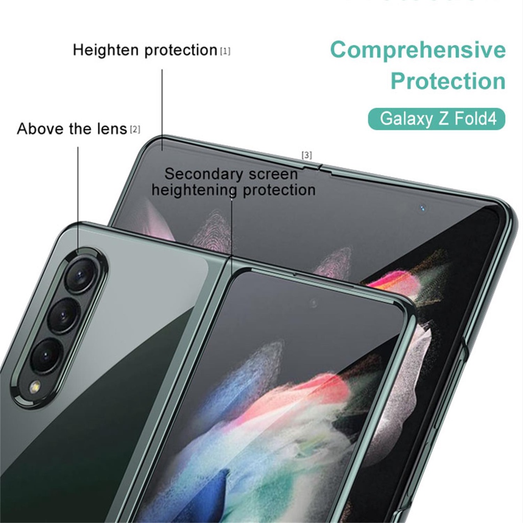 Ốp Điện Thoại Siêu Mỏng Trong Suốt Bảo Vệ Toàn Diện Cho Samsung Galaxy Z Fold 4 5G 2022 Fold4