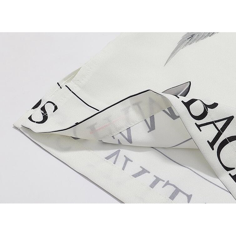 Amir Áo Sơ Mi cotton Ngắn Tay In Họa Tiết Thời Trang Cho Nam Nữ
