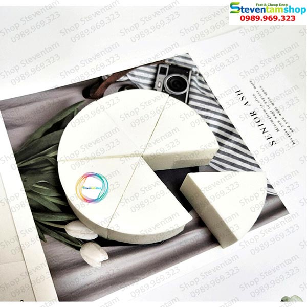 Bông phấn góc trang điểm