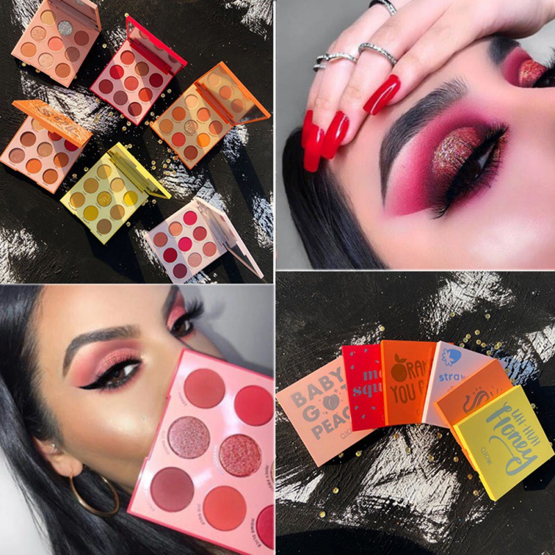 [Hàng mới về] Bảng phấn mắt 9 màu nhũ sáng bóng trang điểm mắt tiện lợi | BigBuy360 - bigbuy360.vn