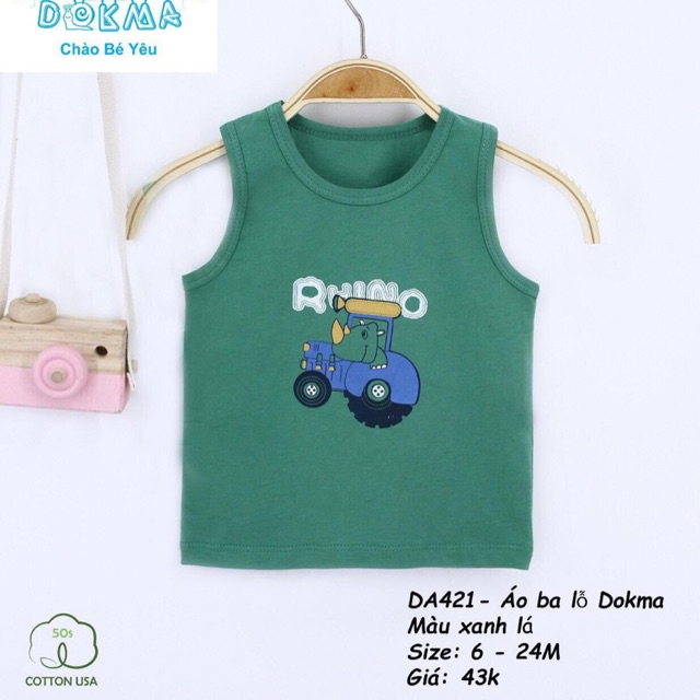 Áo ba lỗ Dokma bé trai