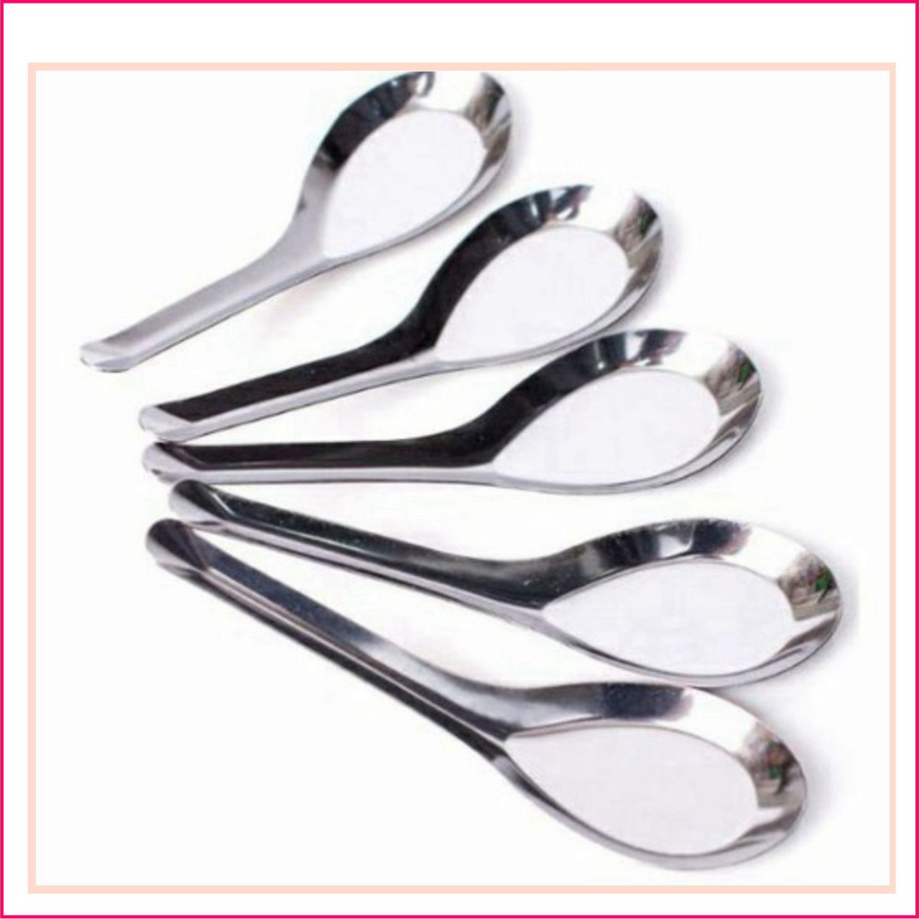 Set 5 Thìa phở sen bằng inox