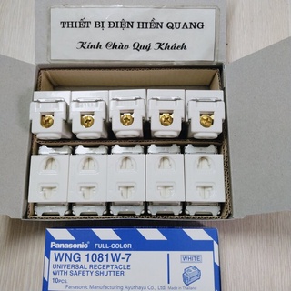 1 Hộp 10 hạt ổ cắm màn che Panasonic Full ( dùng mặt hạt nhỏ) hàng chính hãng