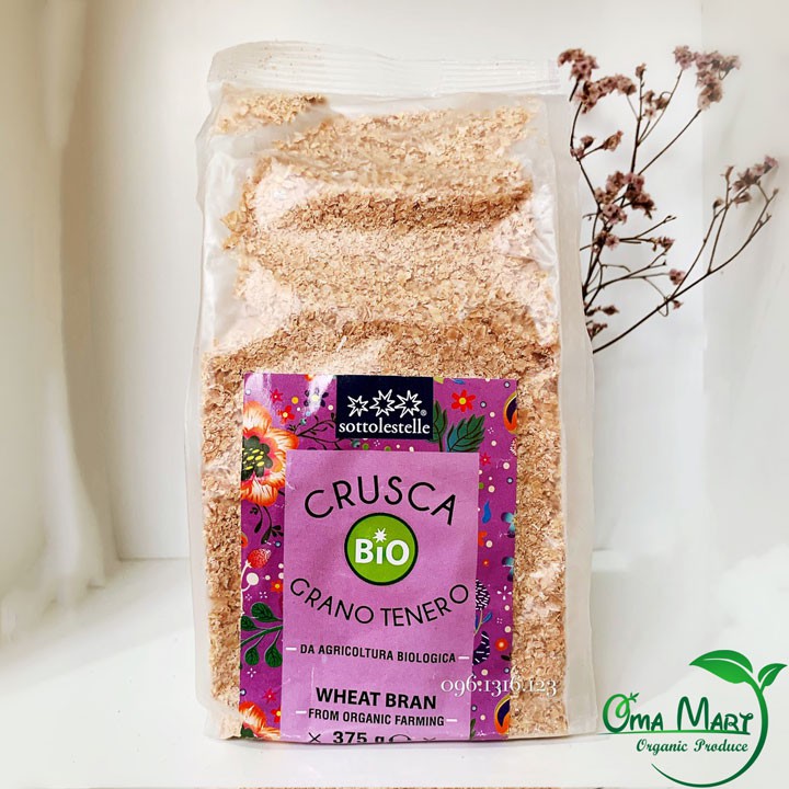 Cám lúa mì hữu cơ Sottolestelle 375g
