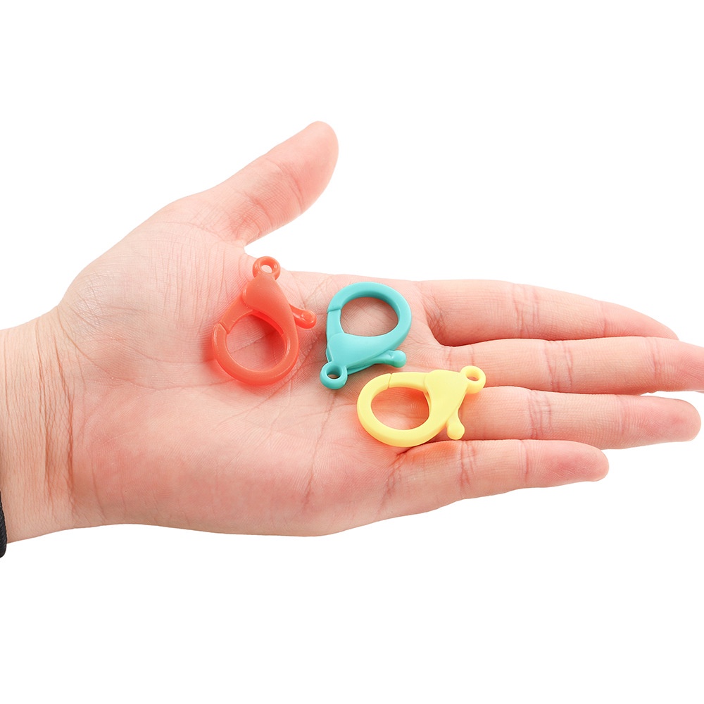 Set 10 móc cài bằng nhựa nhiều màu sắc tùy chọn tiện dụng