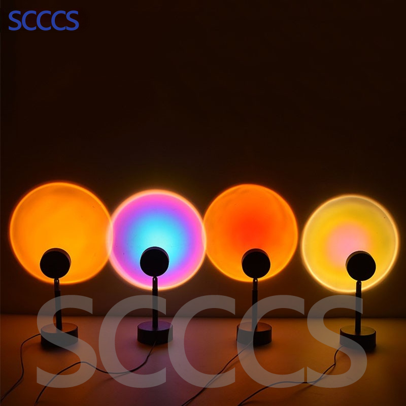 Ltalian Sunset Light Rainbow Lamp Sun Never Chandelier Living Room Creative Decoration Floor Lamp USB Power Supply SKY Light