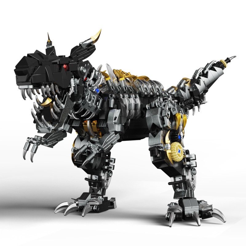 Đồ chơi Lắp ráp Khủng Long máy biến hình, Lewan 60030 Mechanic Dinosaur, Xếp hình thông minh, Mô hình khủng long