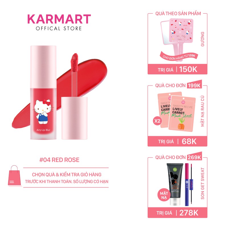 Son Kem Lì Hello Kitty Cathy Doll Airy Lip Blur 4g