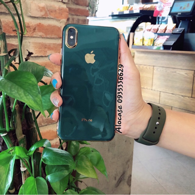 Ốp dẻo iPhone Xanh pine green