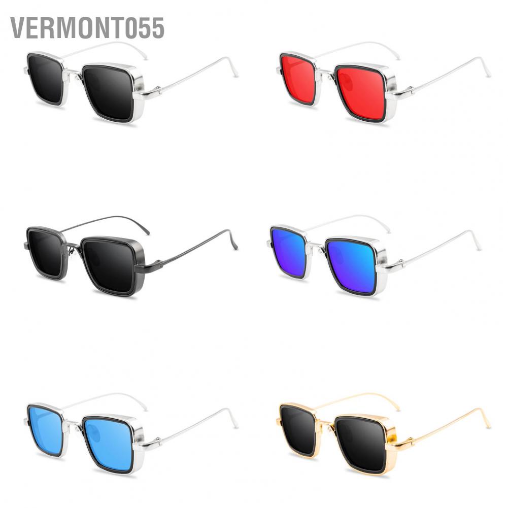 Kính Mát Nam Gọng Chữ Nhật Gọng Kim Loại Dày Kèm Hộp Đựng