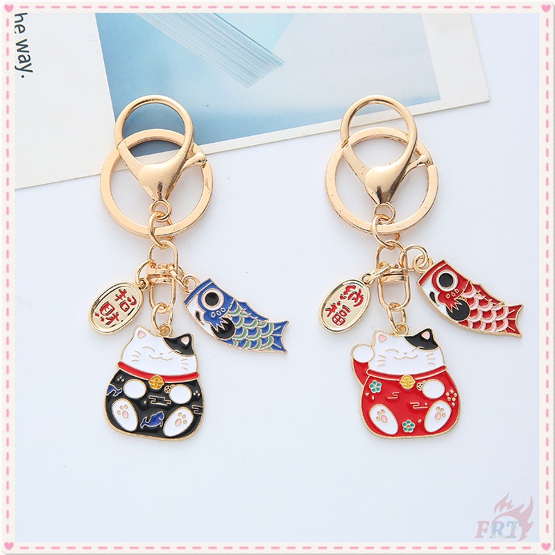 ✪ Móc Khóa Cá Koi Tài Lộc Và Mèo May Mắn ✪ 1 Vỏ Bảo Vệ Hộp Đựng Tai Nghe Airpods 2 Kiểu Móc Khóa May Mắn Dễ Thương