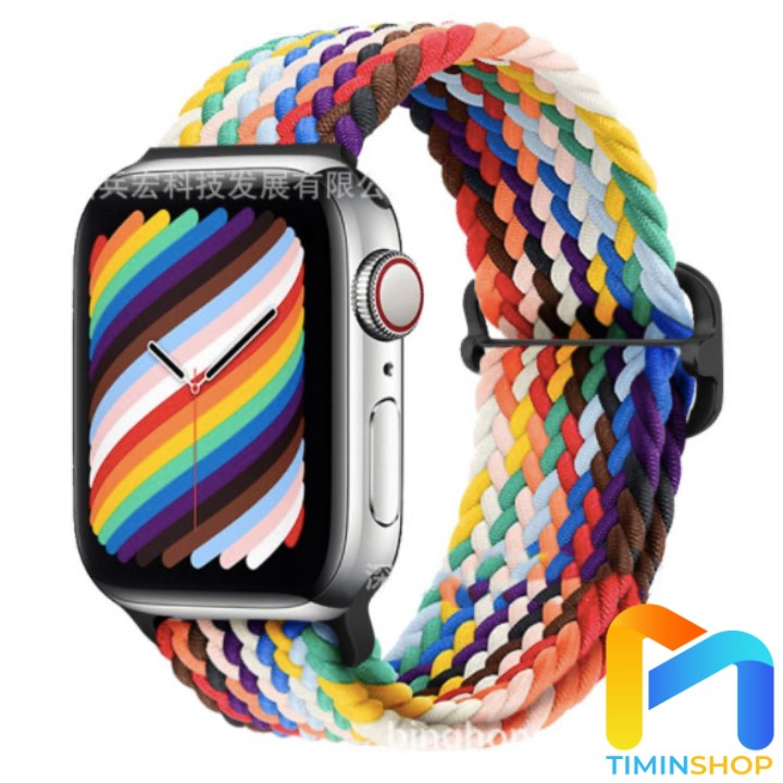 Dây Apple Watch series 3/ 4/ 5/ 6/ 7/ SE - Dệt bằng Nylon, khóa trượt