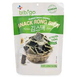 SNACK RONG BIỂN VỊ TRUYỀN THỐNG BIBIGO GÓI 25G